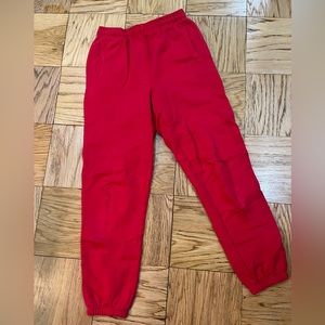 Gap red sweatpants matches w hoodie
